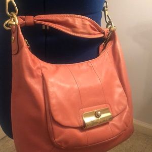 Coral Coach Crossbody